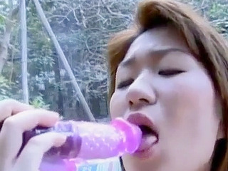 Japanese girl Yui getting fucked with a vibrator