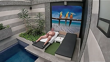 I call the room service girl from the private suite and she gives me a blowjob until I finish in her mouth